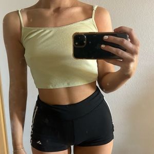 Light green cropped tank